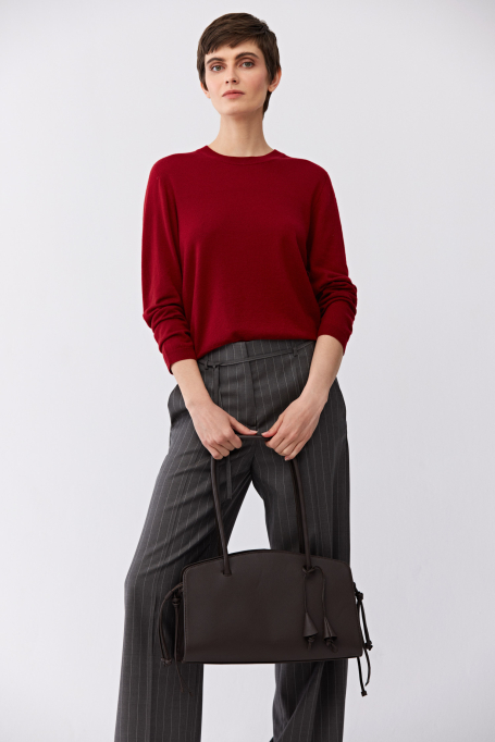 Bluză roșie din lână merinos - Patrizia Aryton