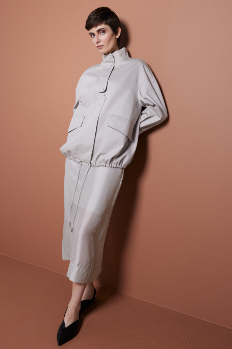 Fustă transparentă cu adaos de mătase - Patrizia Aryton