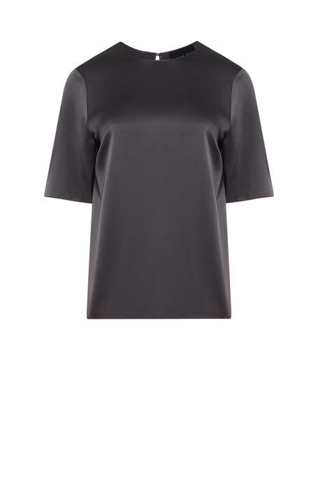 Bluză gri din mătase