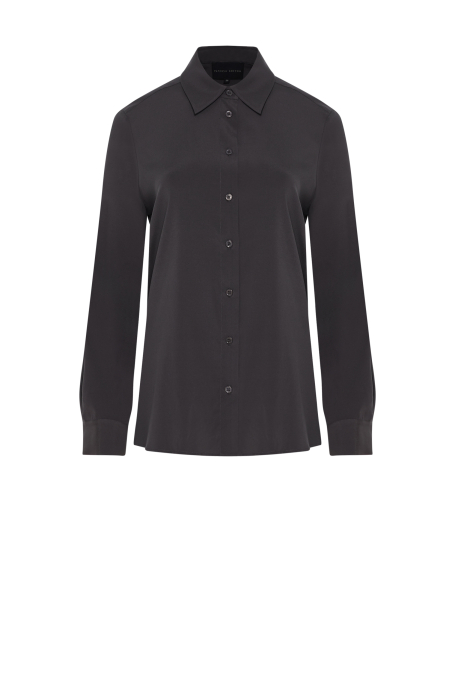 Cămașă gri din mătase