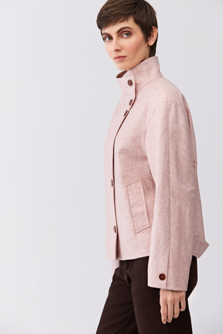 Geacă cu guler tip stând