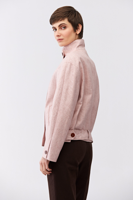 Geacă cu guler tip stând