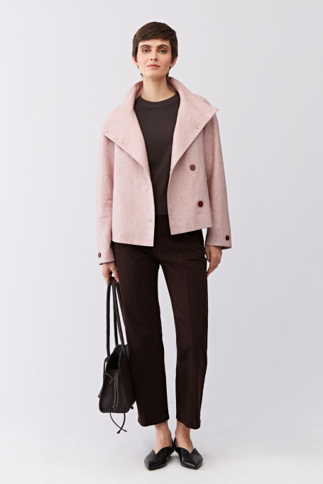 Geacă cu guler tip stând