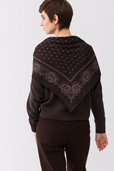 Eșarfă din lână și mătase