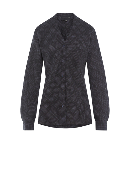 Bluză din in în carouri