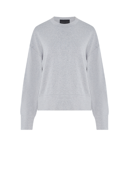 Bluză gri din bumbac și mătase