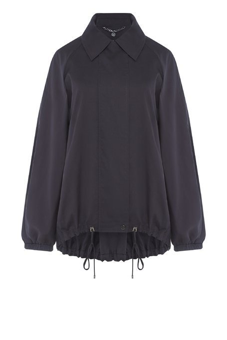 Jachetă bomber neagră cu mătase