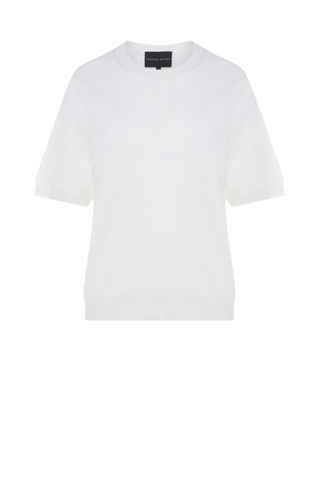 Bluză albă din lână alb Bluză albă din lână alb