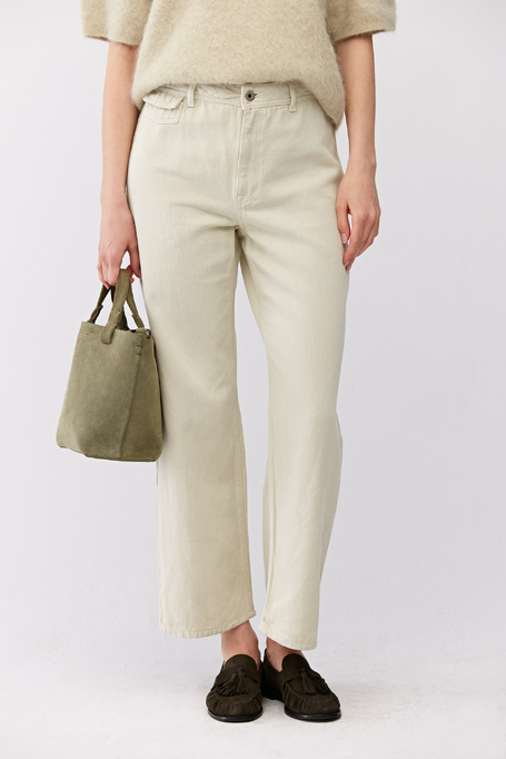 Pantaloni verzi cu in verde