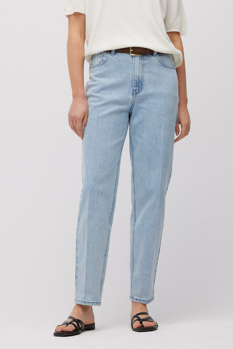 Jeans bleumarin cu talie înaltă marină