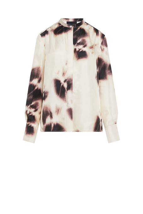 Cămașă lejeră din mătase cu model