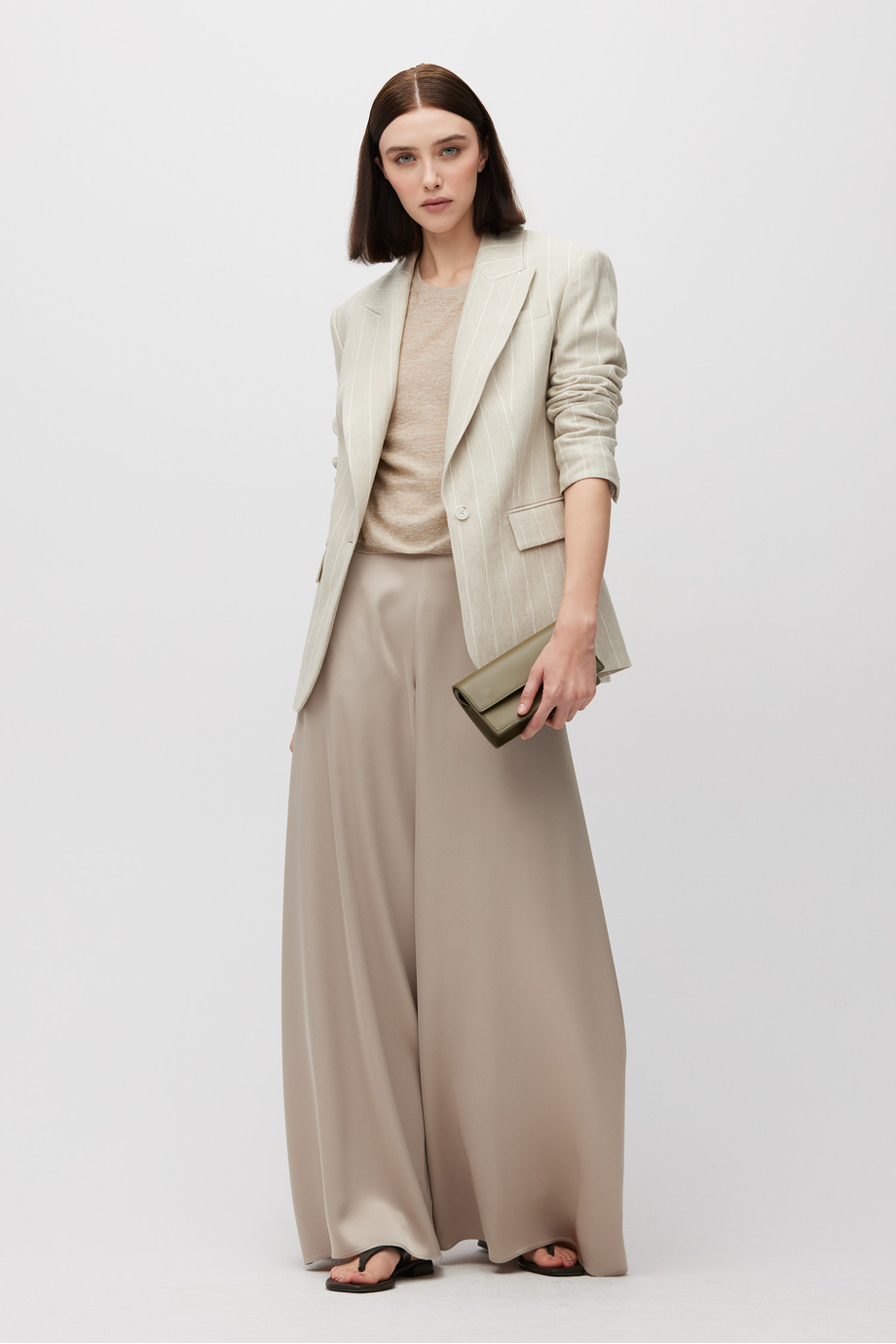 Sacou bej din bumbac și in cu dungi tenis Sacou bej din bumbac și in cu dungi tenis