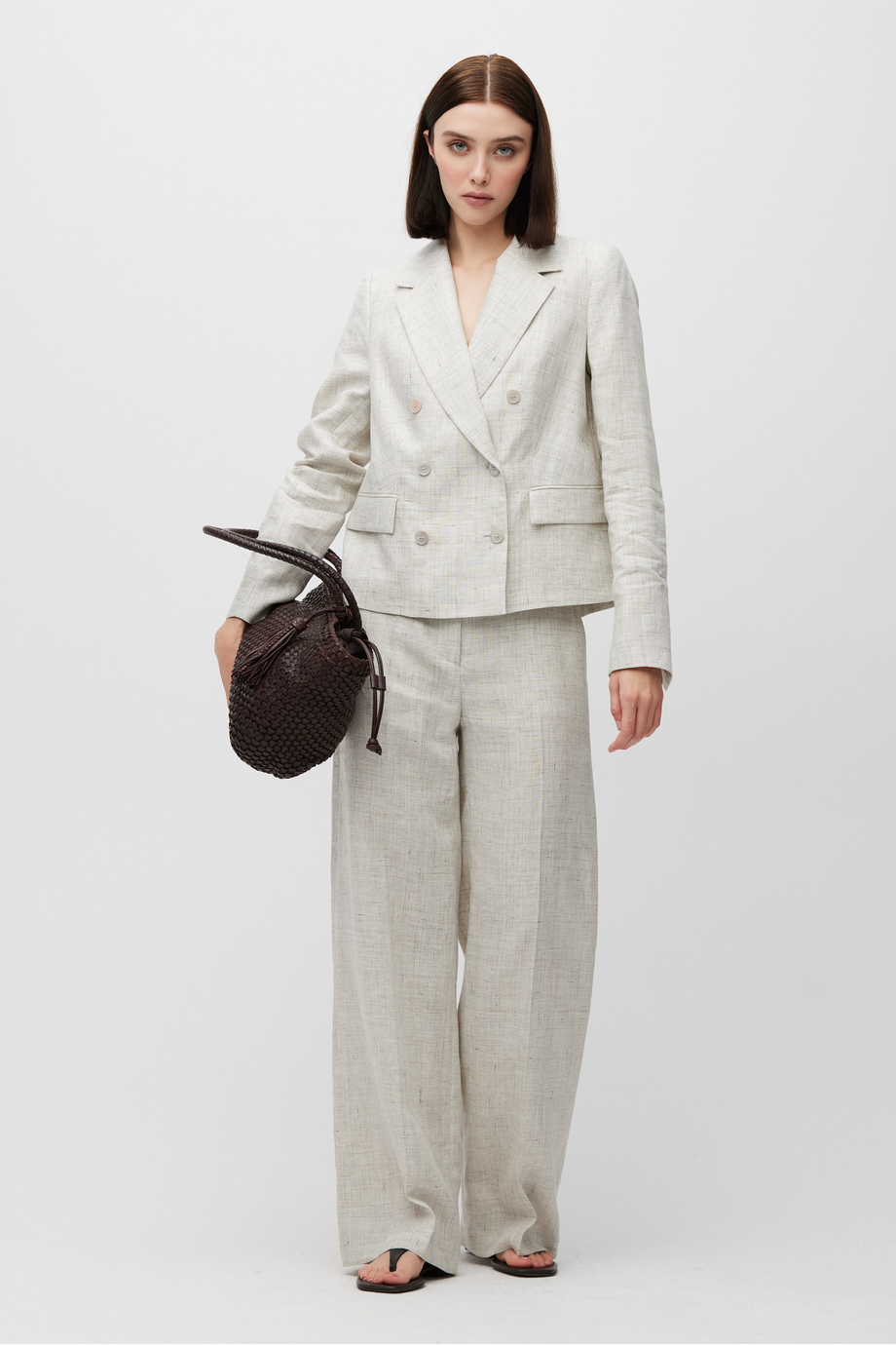 Sacou bej din in pentru costum Sacou bej din in pentru costum