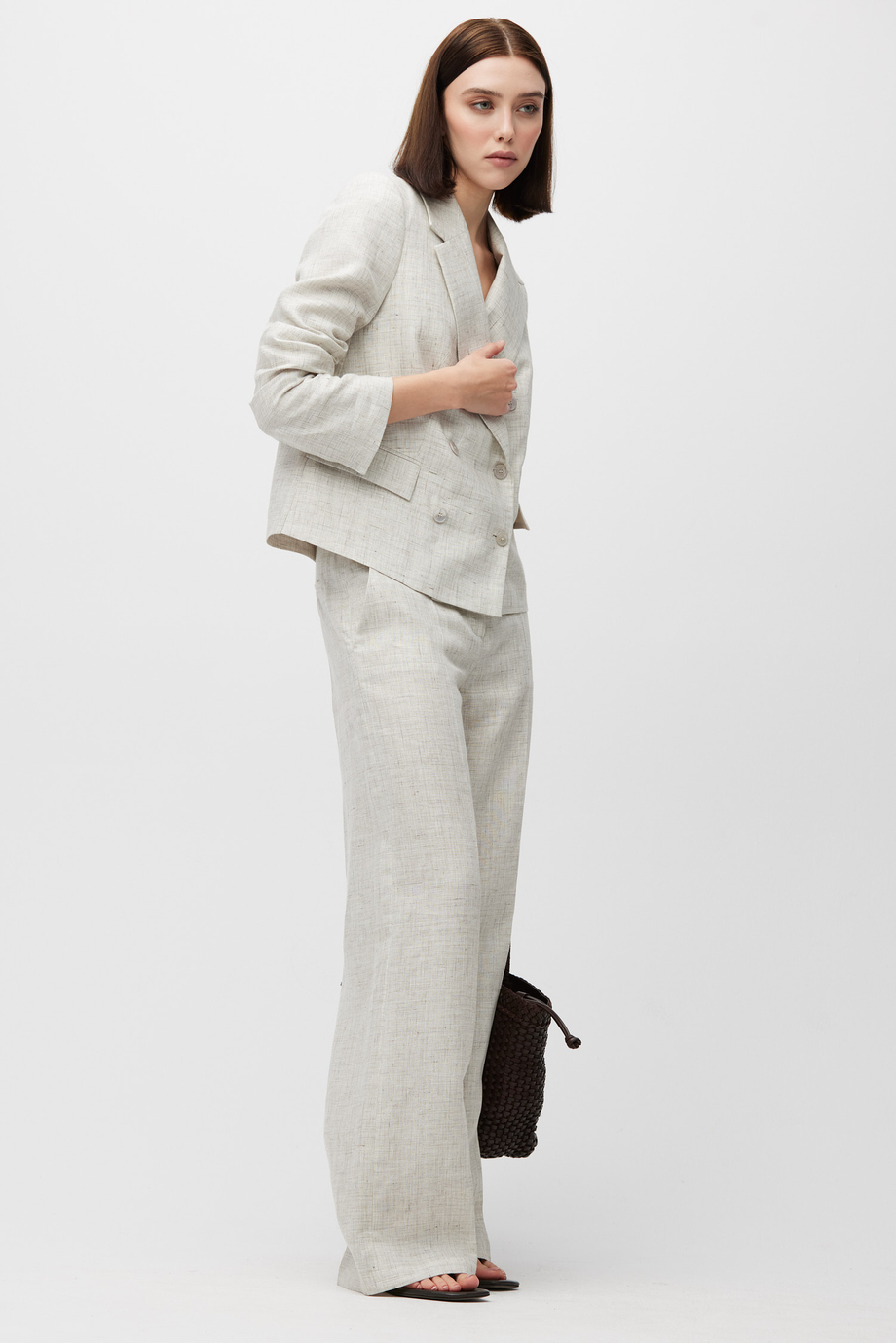 Sacou bej din in pentru costum Sacou bej din in pentru costum