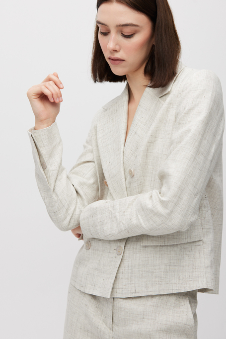 Sacou bej din in pentru costum Sacou bej din in pentru costum