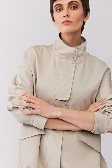 Geacă cu guler tip stând - Patrizia Aryton