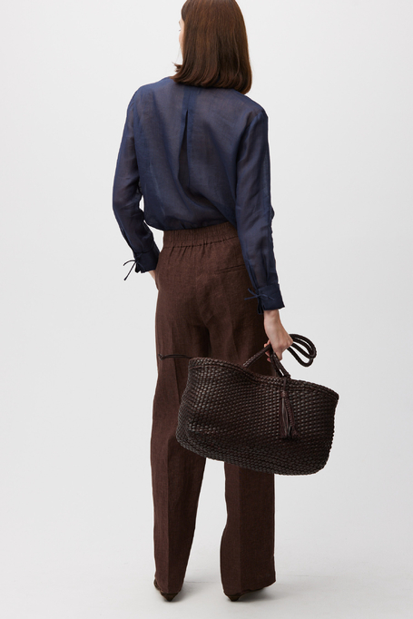 Cămașă bleumarin din ramie - Patrizia Aryton