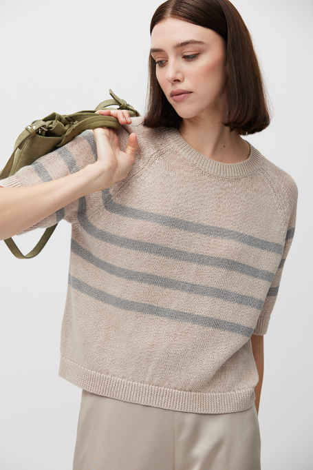 Pulover din in în dungi - Patrizia Aryton