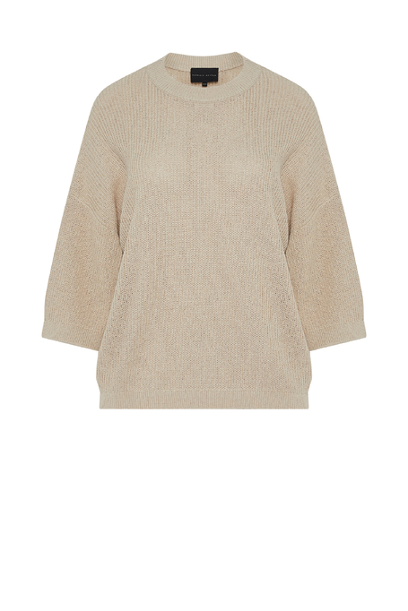 Pulover lejer din bumbac și in - Patrizia Aryton