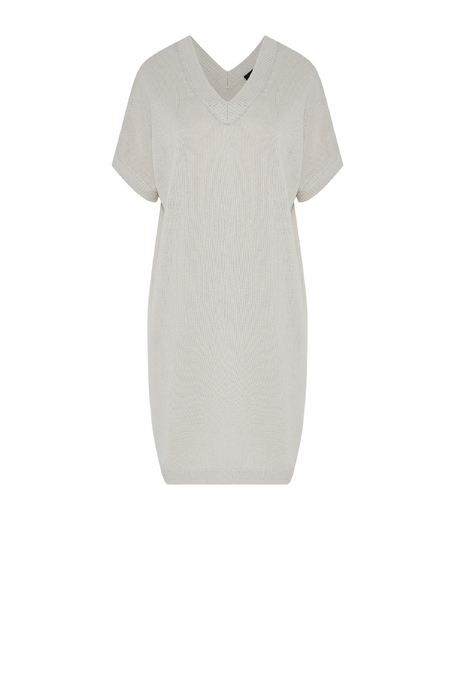 Rochie lejeră bej din amestec de in și lyocell - Patrizia Aryton