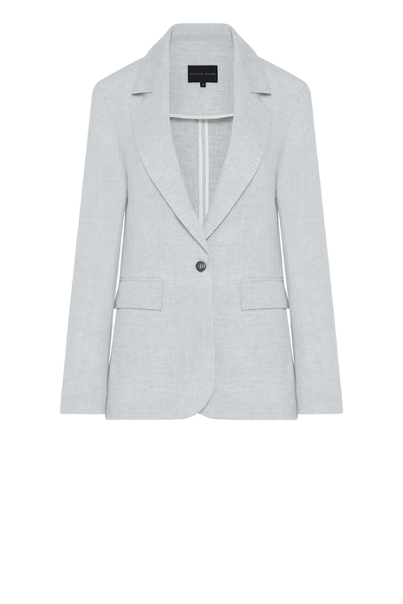 Sacou bleu din in pentru costum - Patrizia Aryton