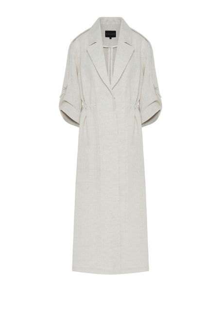 Jachetă lungă din in