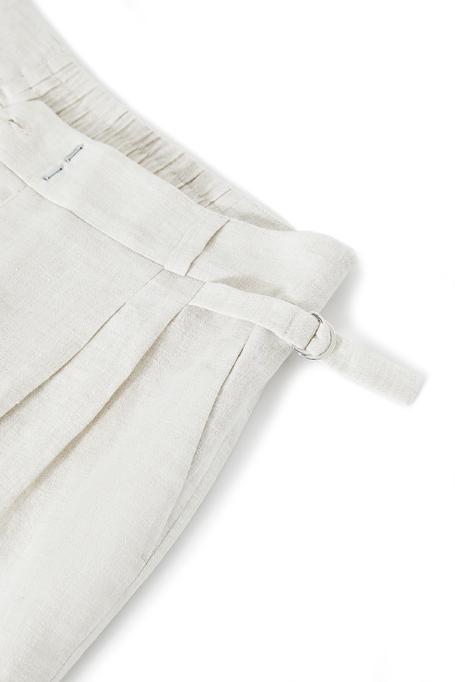 Pantaloni largi din in