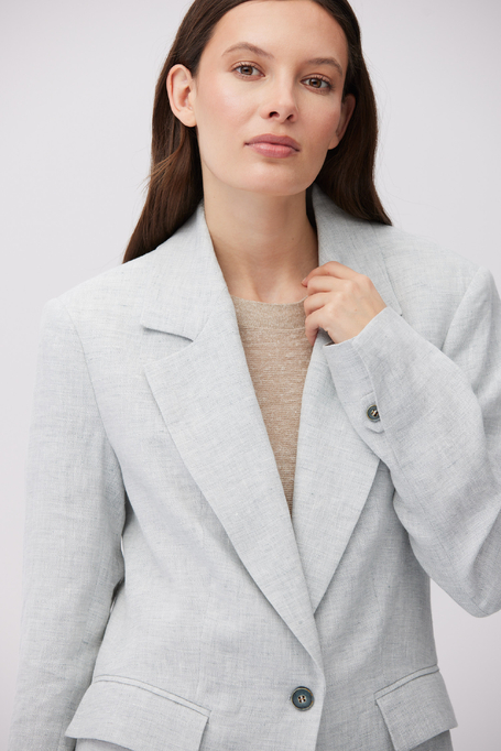 Sacou bleu din in pentru costum - Patrizia Aryton