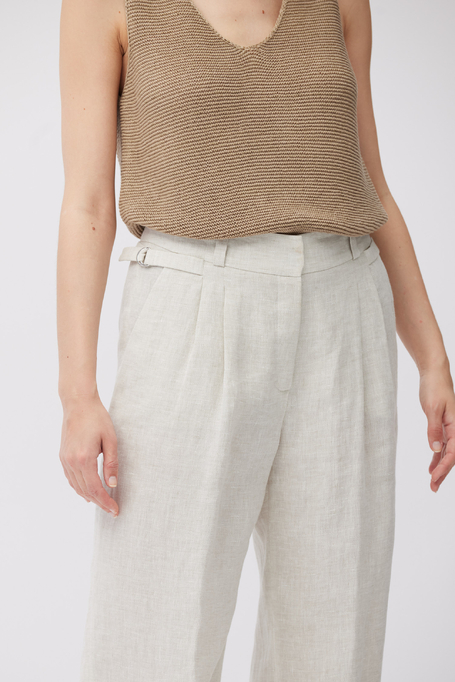 Pantaloni largi din in