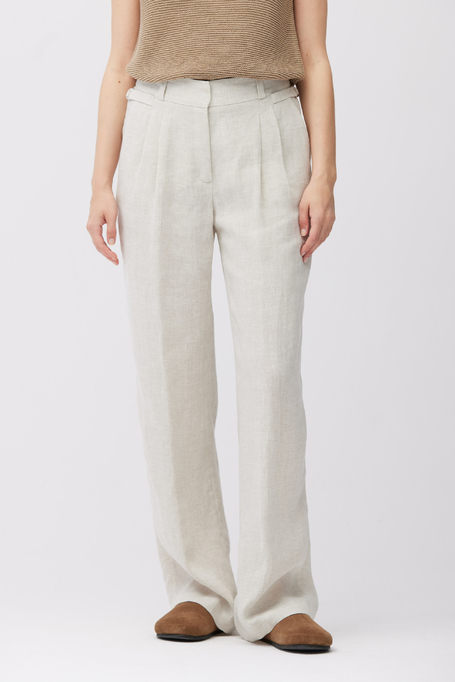 Pantaloni largi din in