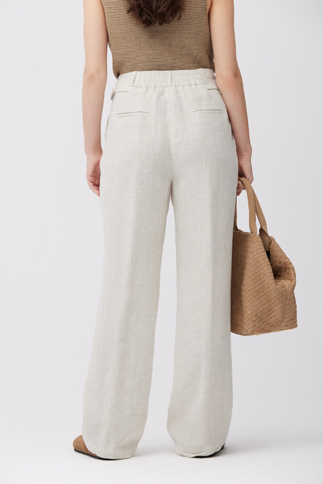 Pantaloni largi din in