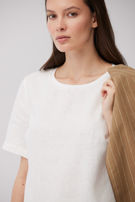 Cămașă albă din in