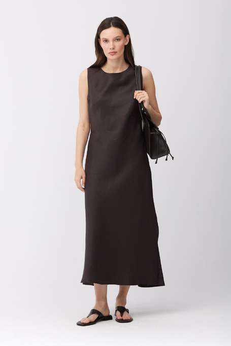 Rochie maro din in