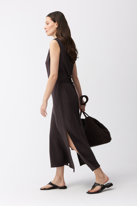 Rochie maro din in