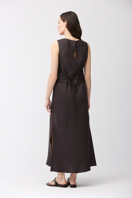 Rochie maro din in