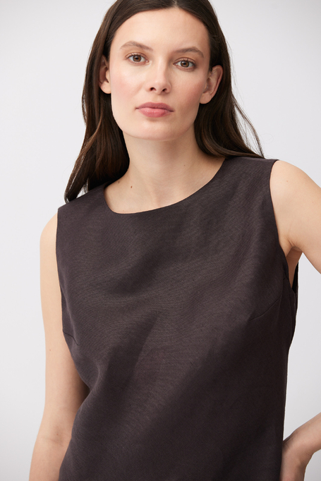 Rochie maro din in