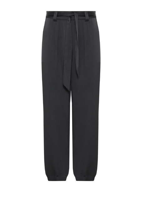Pantaloni de mătase de culoare smarald. - Patrizia Aryton Pantaloni de mătase de culoare smarald. - Patrizia Aryton