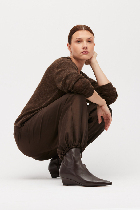 Pantaloni din bumbac și mătase - Patrizia Aryton