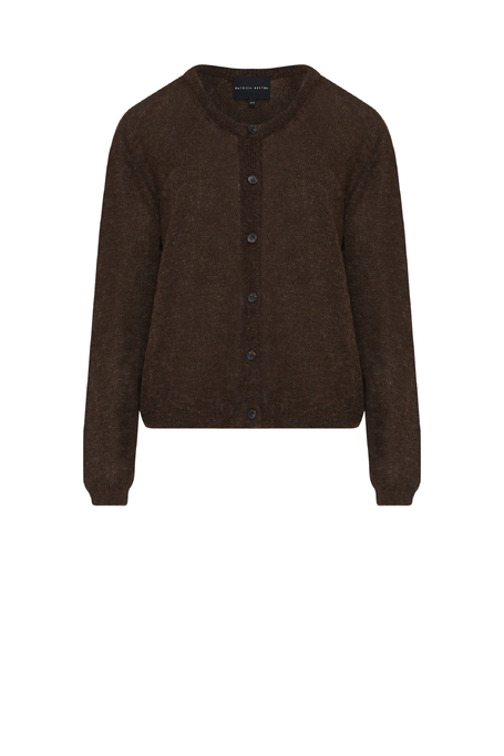 Cardigan ciocolatiu cu lână de alpaca Cardigan ciocolatiu cu lână de alpaca