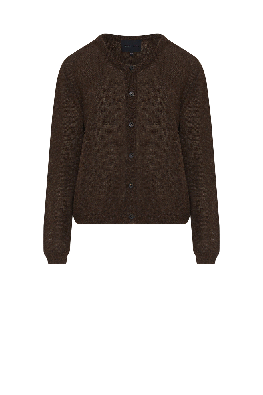 Cardigan ciocolatiu cu lână de alpaca Cardigan ciocolatiu cu lână de alpaca