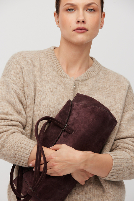 Cardigan bej cu lână de alpaca Cardigan bej cu lână de alpaca