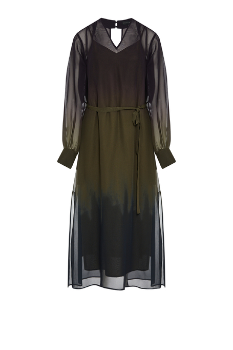 Rochie din mãtase cu imprimeu