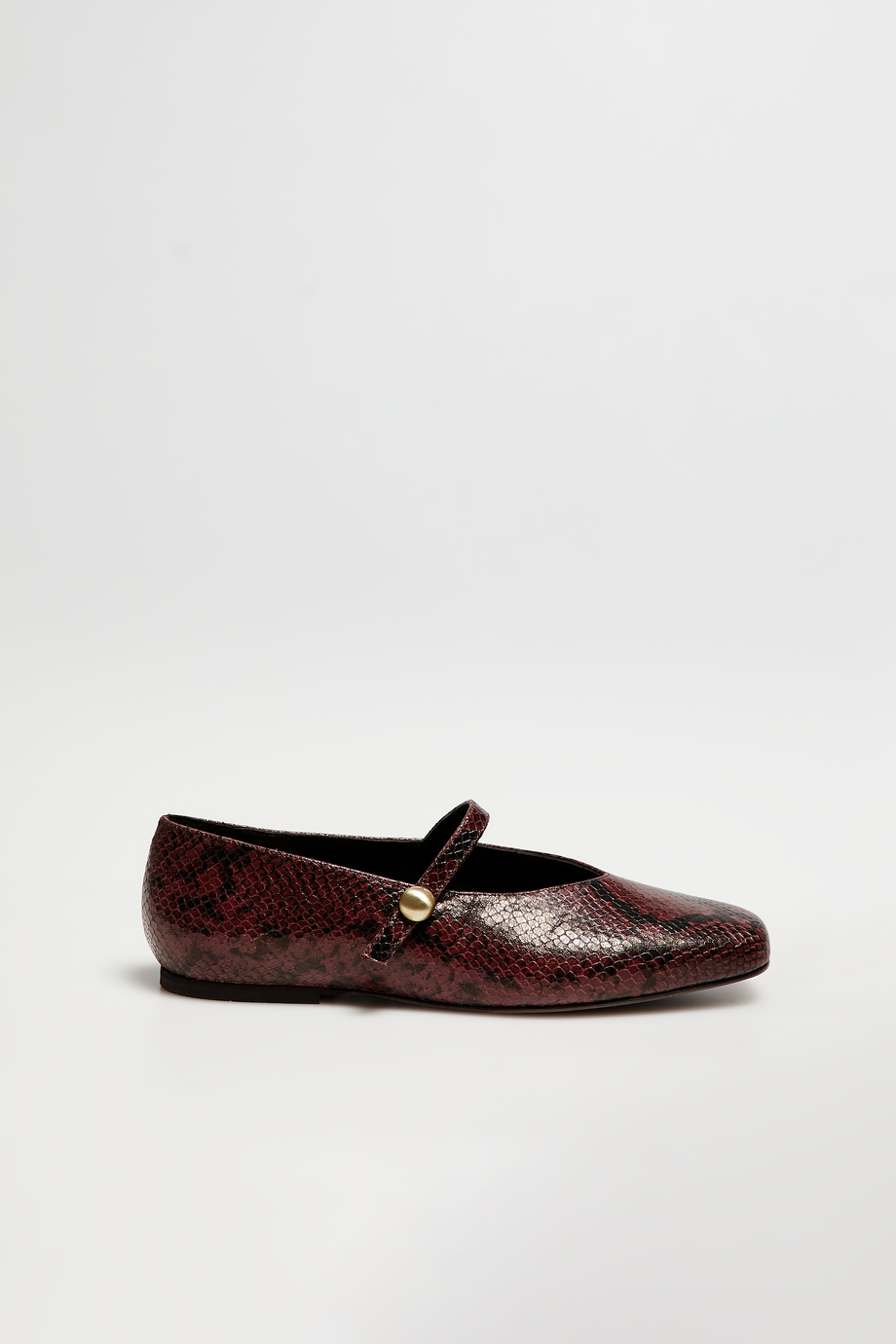 Balerini din piele cu model reptilă Balerini din piele cu model reptilă