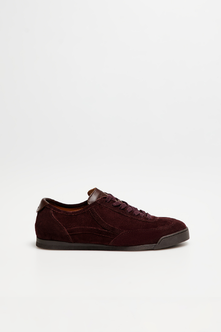 Sneakerși din piele moale de căprioară