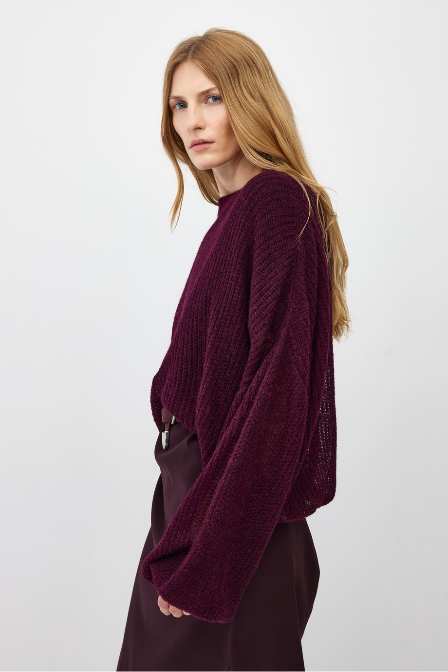 Pulover cu lânã de alpaca Pulover cu lânã de alpaca