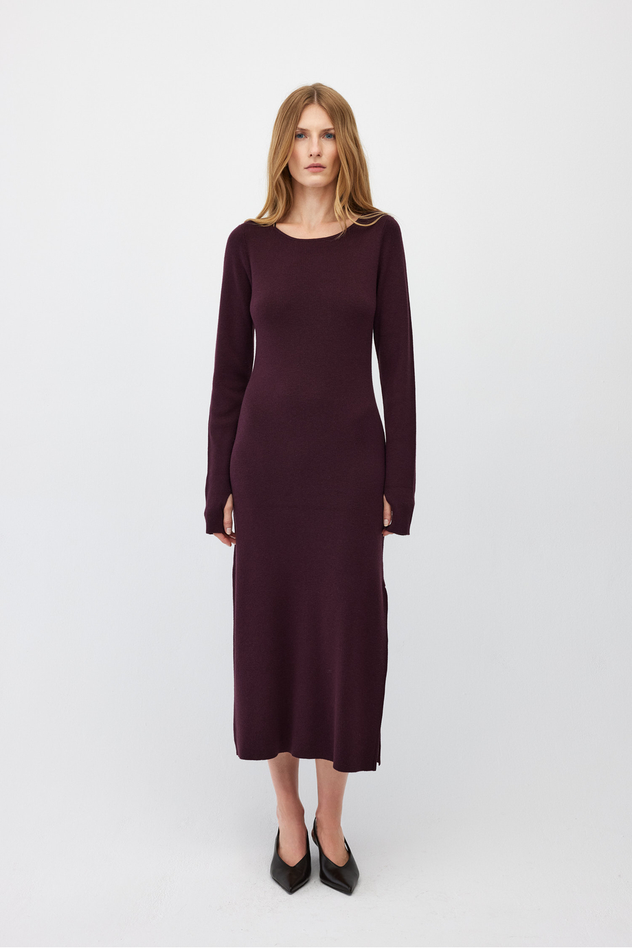 Rochie tricotatã midi Rochie tricotatã midi