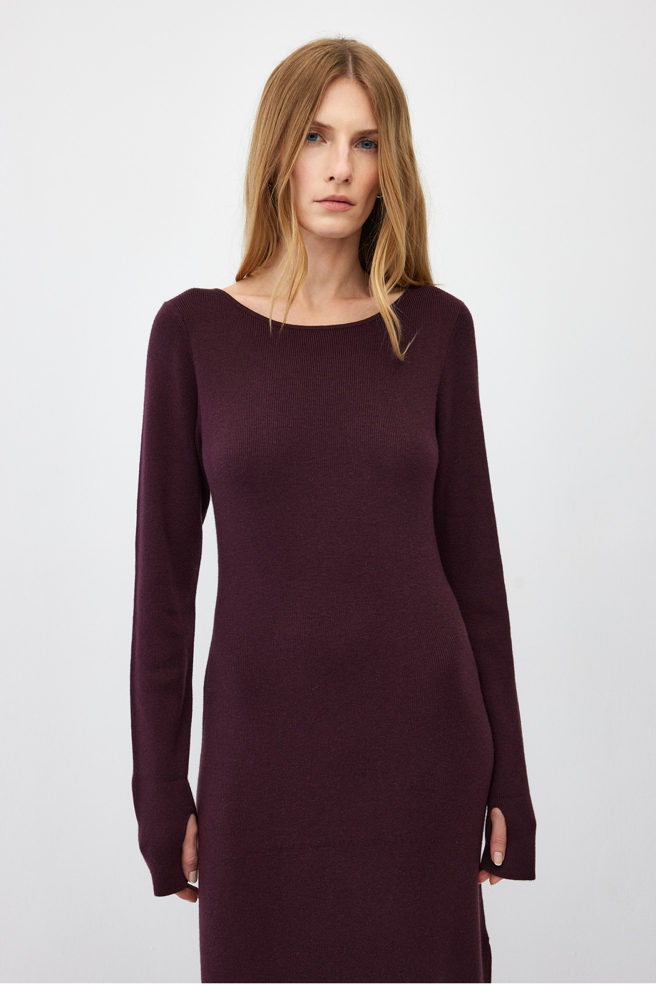 Rochie tricotatã midi Rochie tricotatã midi