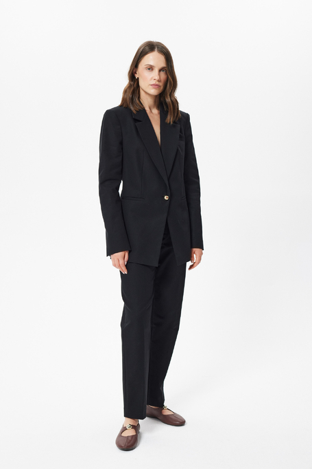 Pantaloni negri din bumbac pentru costum - Patrizia Aryton