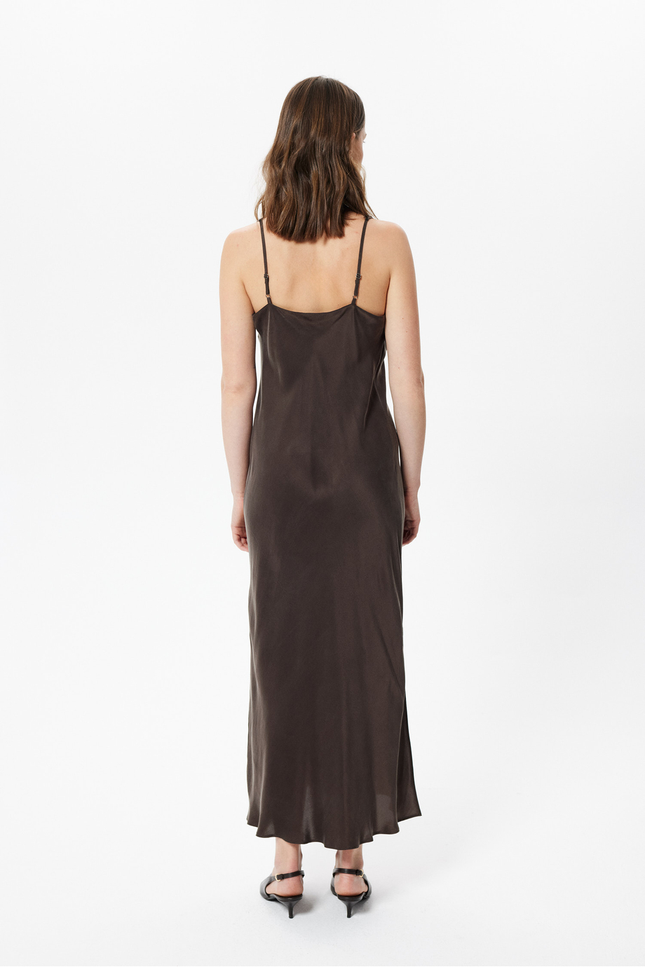 Rochie ciocolatie din mătase Rochie ciocolatie din mătase