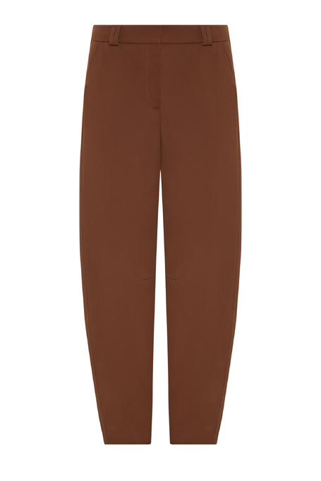 Pantaloni butoi din bumbac maro - Patrizia Aryton Pantaloni butoi din bumbac maro - Patrizia Aryton